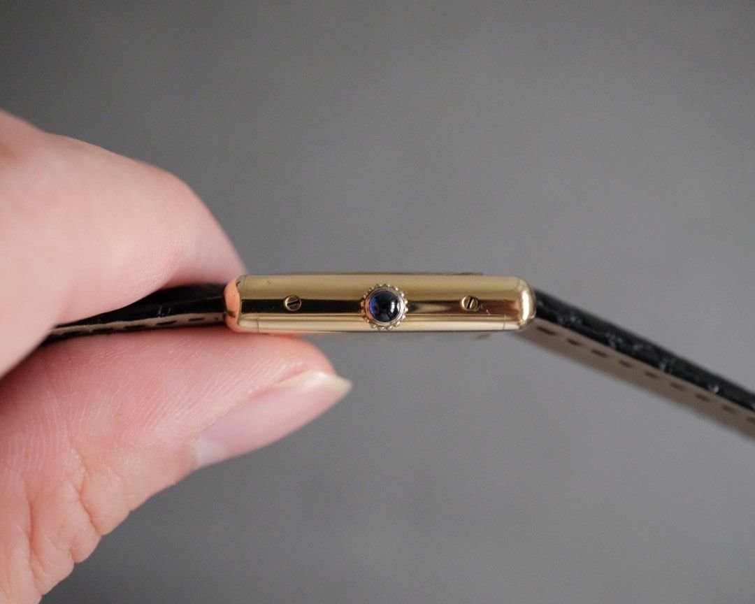 Must de Cartier Tank Vermeil Black Dial Manual Wind Ref. 6 - Mens - Image 3