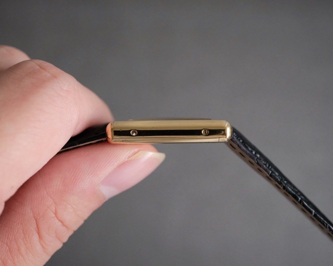 Must de Cartier Tank Vermeil Black Dial Manual Wind Ref. 6 - Mens - Image 4