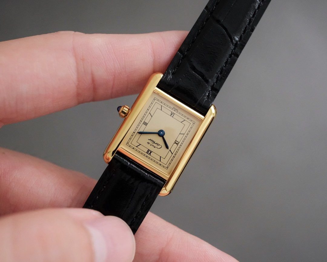 Must de Cartier Tank Vermeil SM Ref. 388001 - Image 4