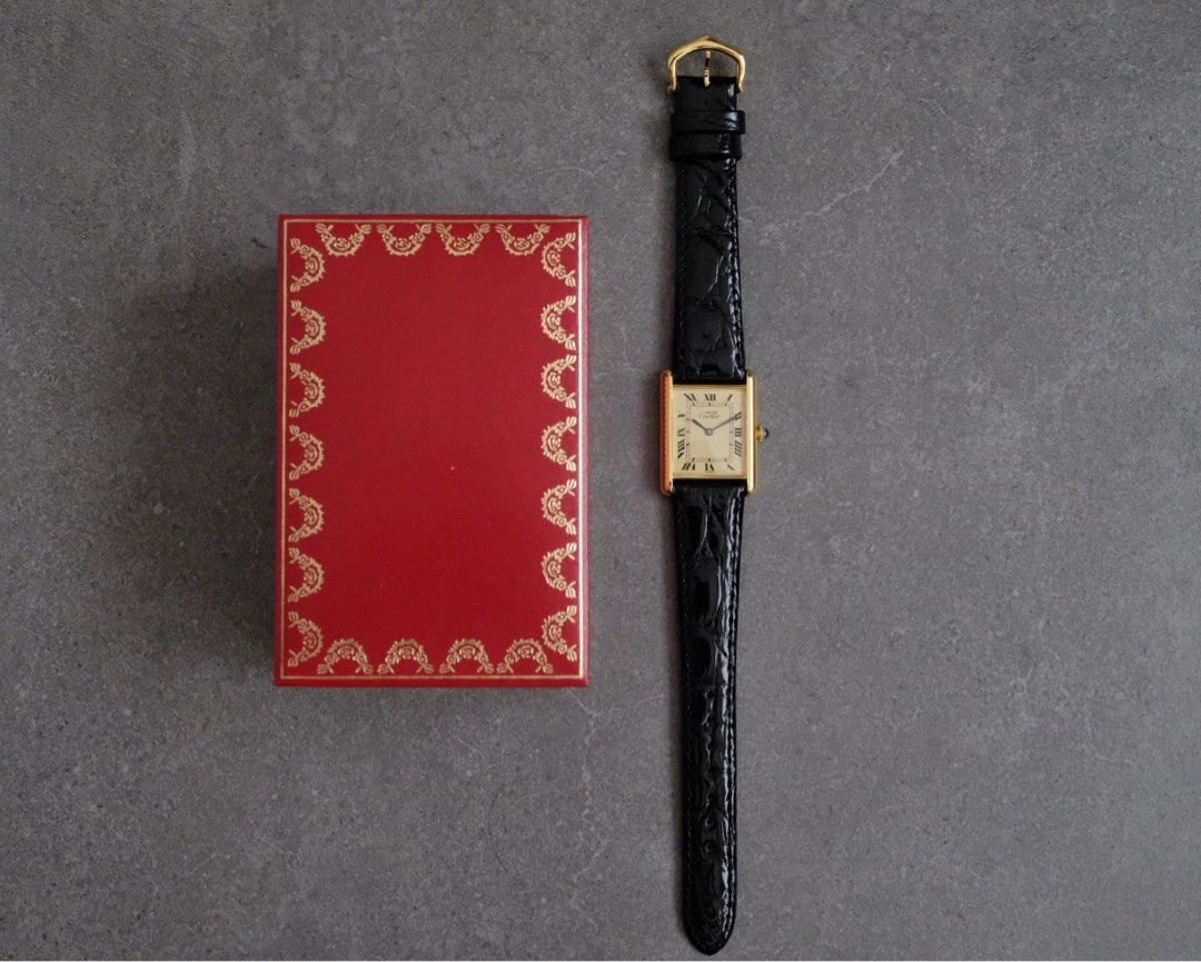 Must de Cartier Tank Vermeil Ivory Dial Manual Wind Ref. 6 - Mens - Image 9