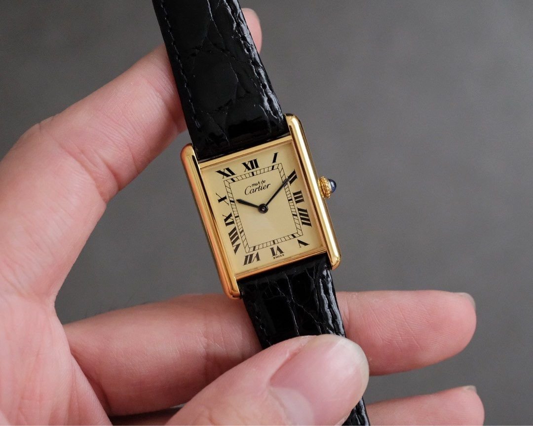 Must de Cartier Tank Vermeil Ivory Dial Manual Wind Ref. 6 - Mens - Image 2