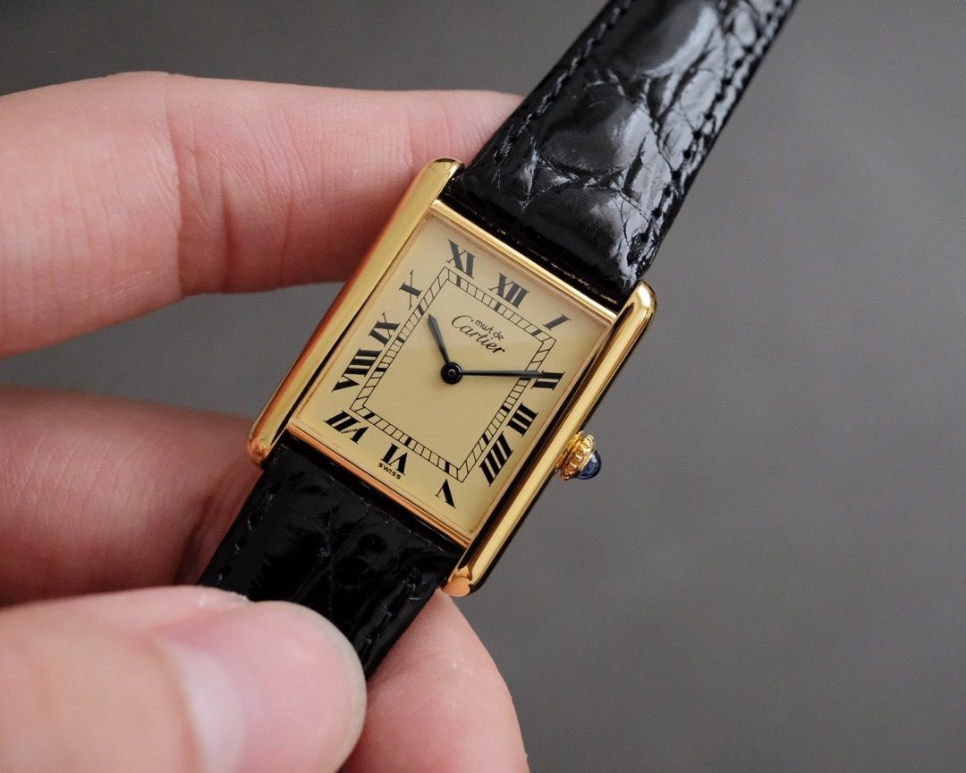 Must de Cartier Tank Vermeil Ivory Dial Manual Wind Ref. 6 - Mens - Image 3