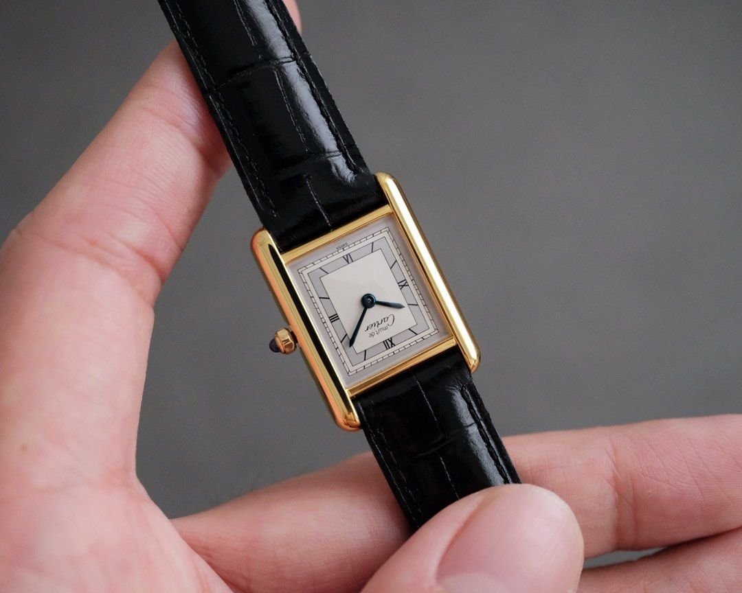 Must de Cartier Tank Vermeil SM Ref. 366001 - Image 4