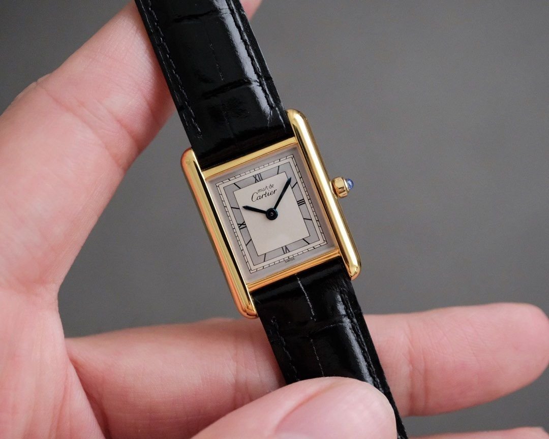 Must de Cartier Tank Vermeil SM Ref. 366001 - Image 2