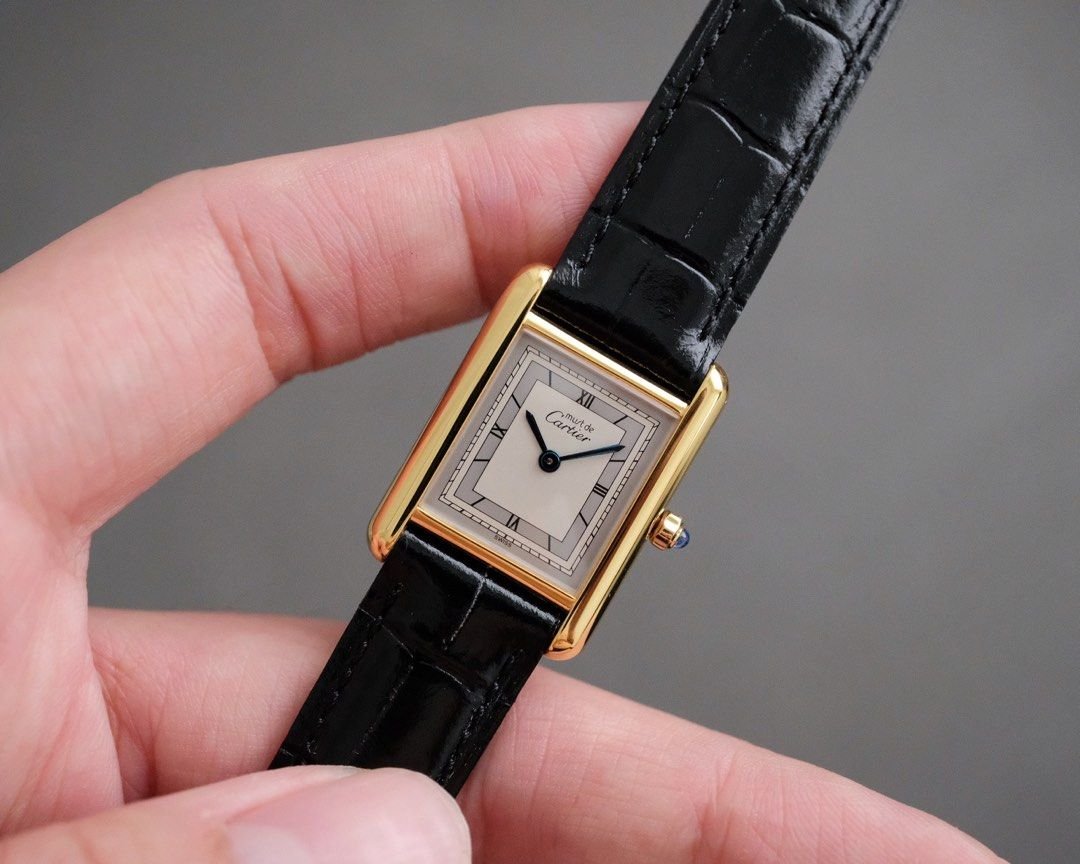 Must de Cartier Tank Vermeil SM Ref. 366001 - Image 3