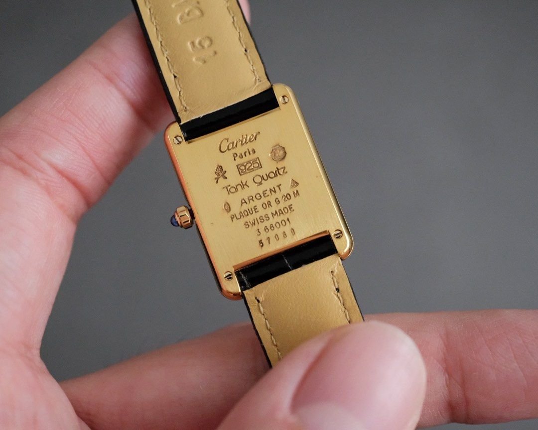 Must de Cartier Tank Vermeil SM Ref. 366001 - Image 7