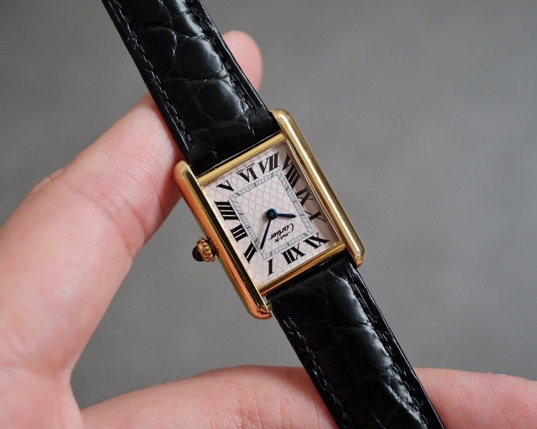 Must de Cartier Tank Vermeil MM Christmas Edition Ref. 2415 - Image 4