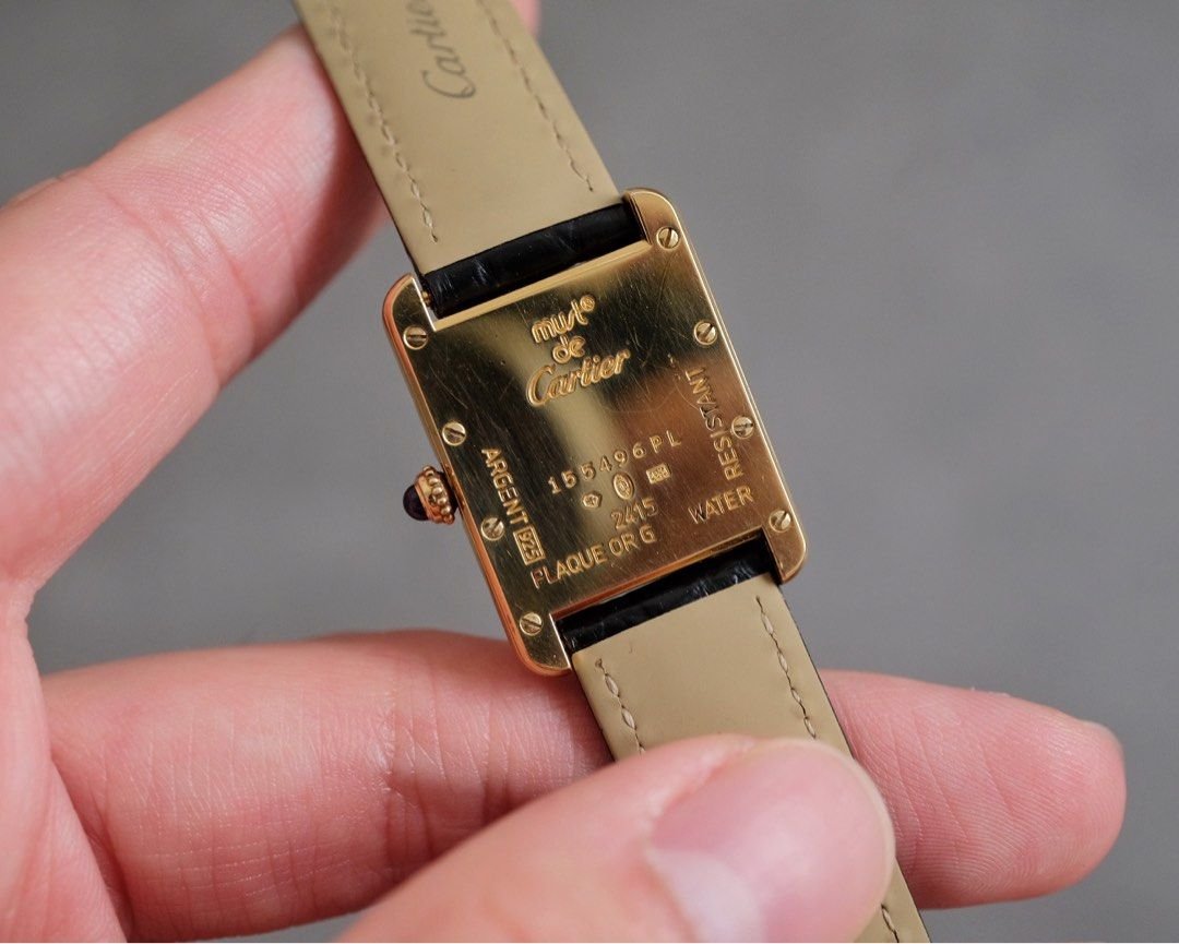 Must de Cartier Tank Vermeil MM Christmas Edition Ref. 2415 - Image 6