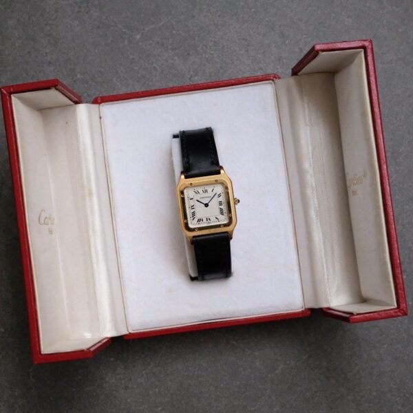 Cartier Santos Dumont Extra Plate Pre-CPCP Flinque Dial Ref. 821054