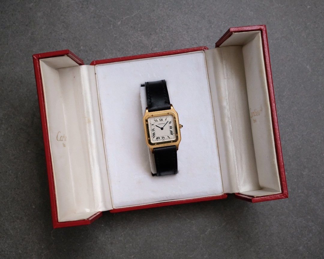 Cartier Santos Dumont Extra Plate Pre-CPCP Flinque Dial Ref. 821054