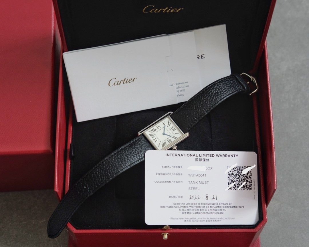 Cartier Tank Must Large Ref. WSTA0041 - Image 7