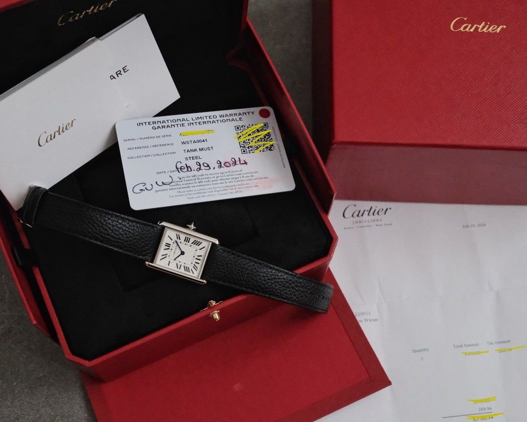 Cartier Tank Must Large Ref. WSTA0041 - Image 7