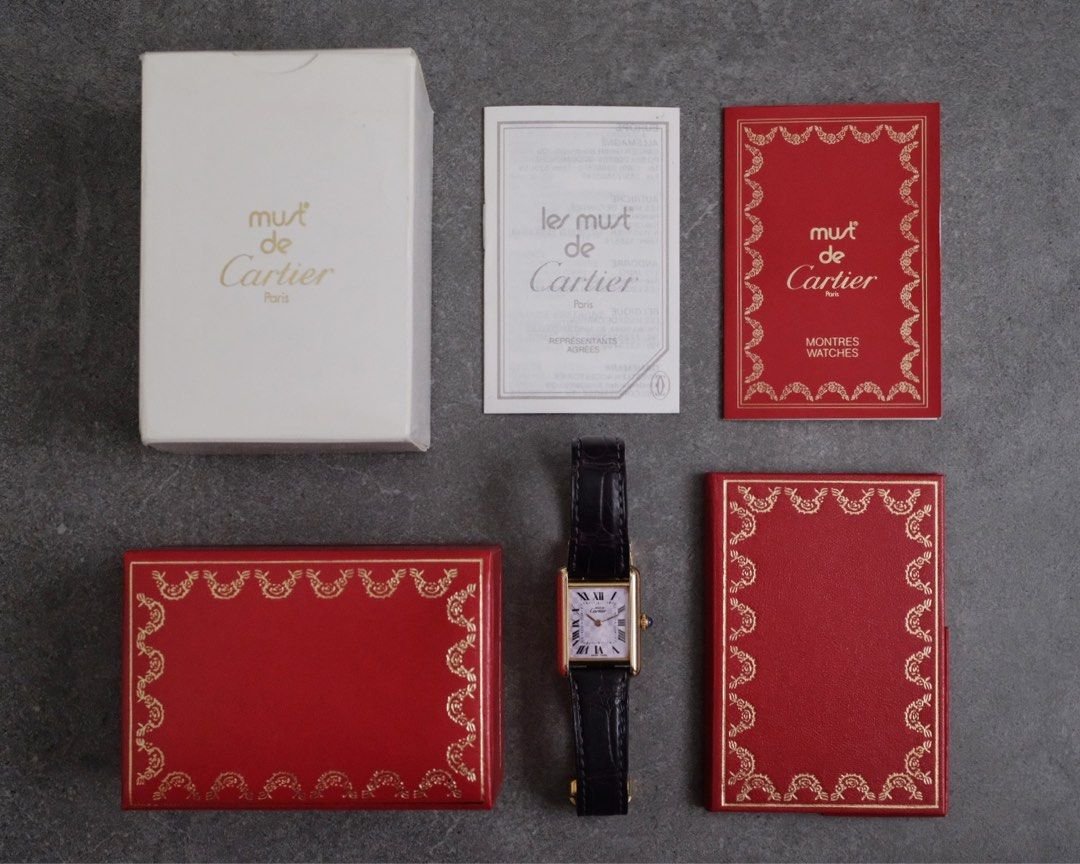 Must de Cartier Tank Vermeil MM Japan Edition Ref. 2415 - Image 10