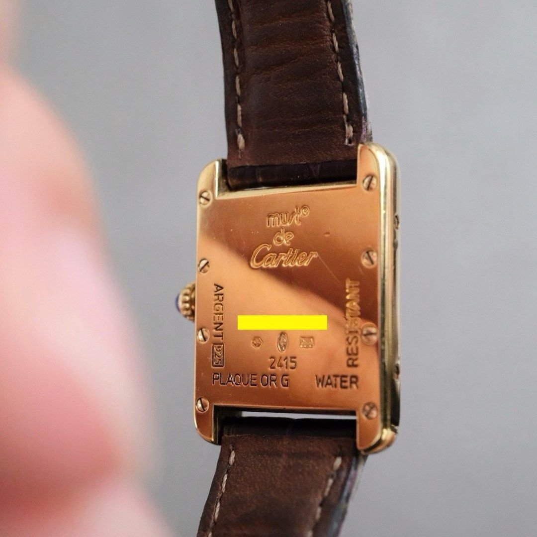 Must de Cartier Tank Vermeil MM Japan Edition Ref. 2415 - Image 7