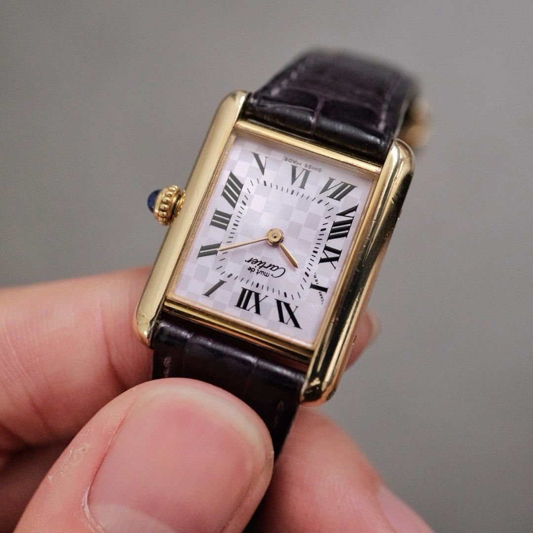 Must de Cartier Tank Vermeil MM Japan Edition Ref. 2415 - Image 4