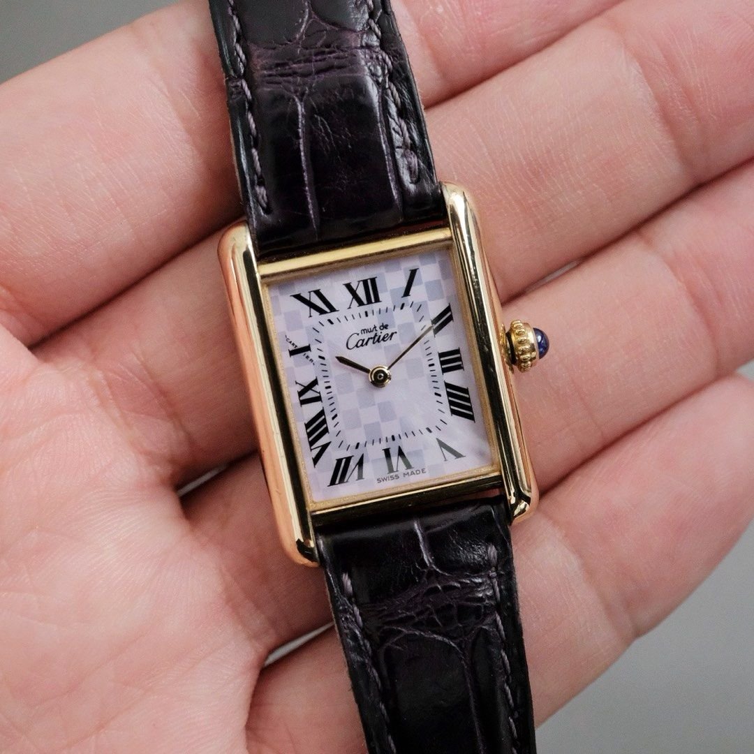Must de Cartier Tank Vermeil MM Japan Edition Ref. 2415 - Image 2