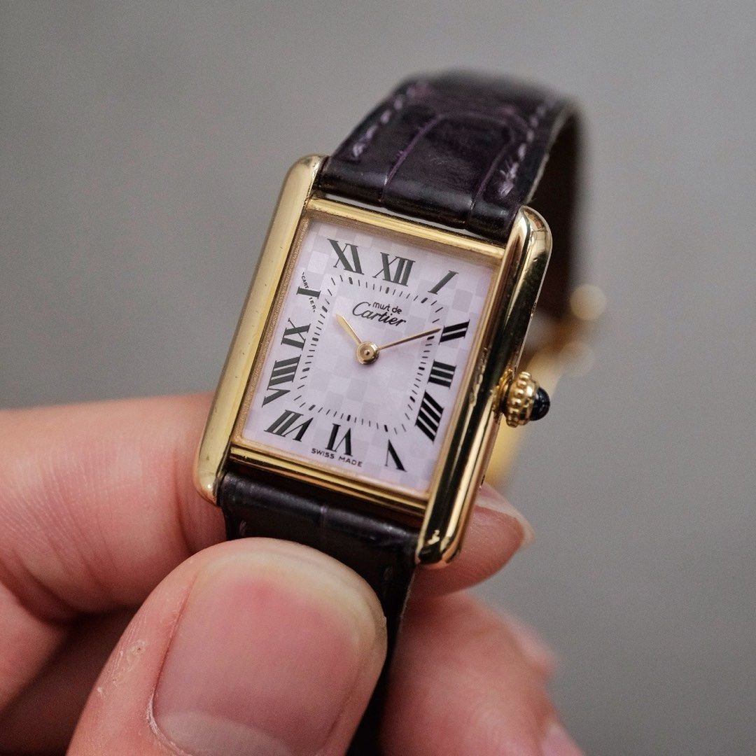 Must de Cartier Tank Vermeil MM Japan Edition Ref. 2415 - Image 3