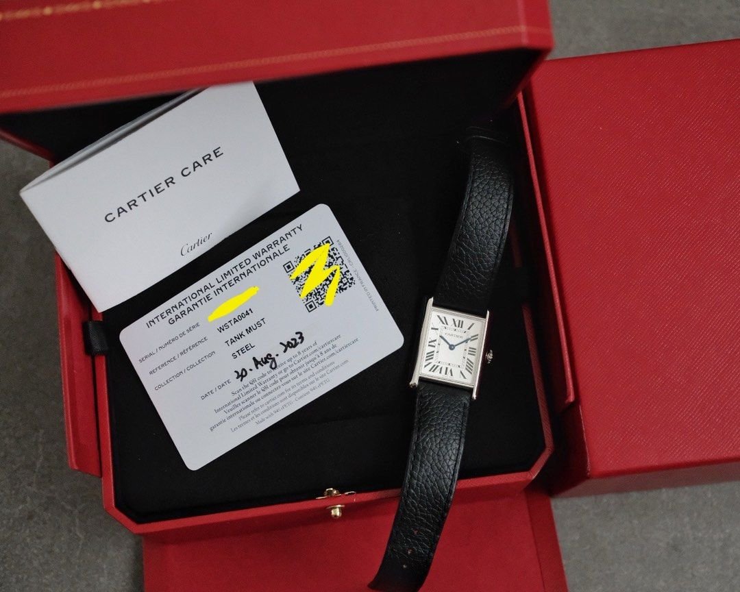 Cartier Tank Must Large Ref. WSTA0041 - Image 7