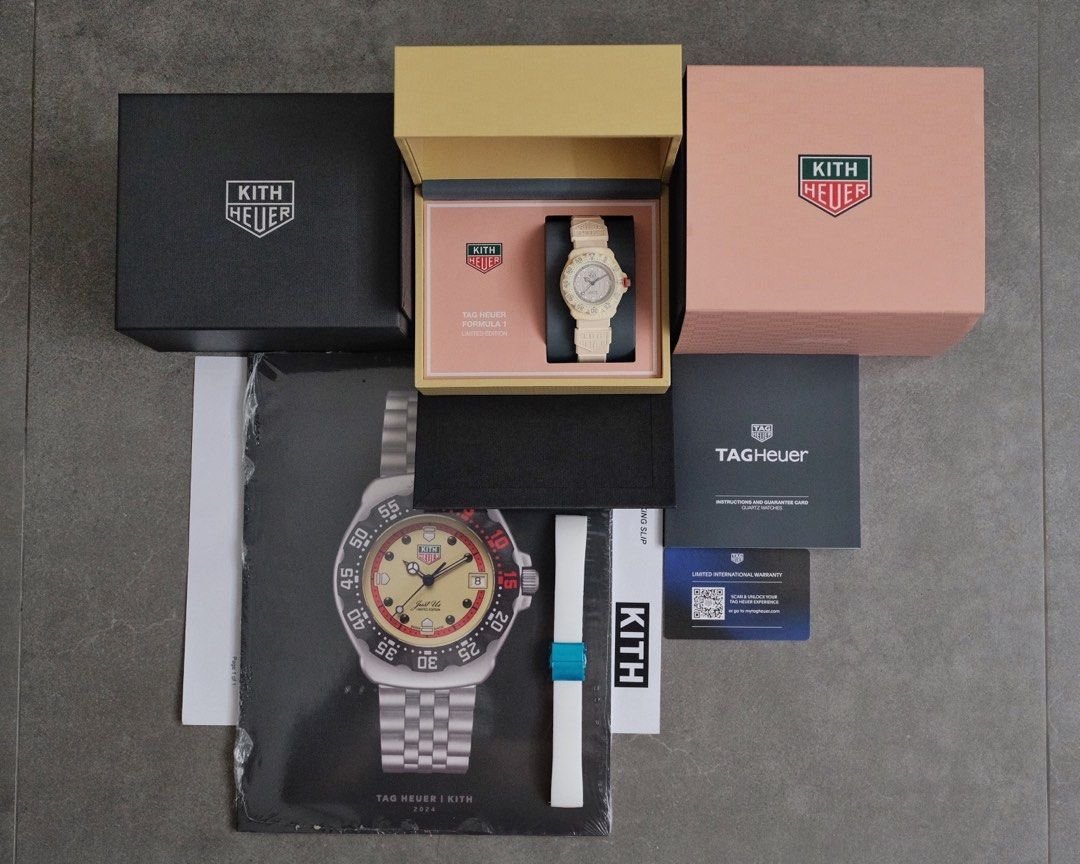 Kith x Tag Heuer Formula 1 Miami Beige Limited Edition - Image 9