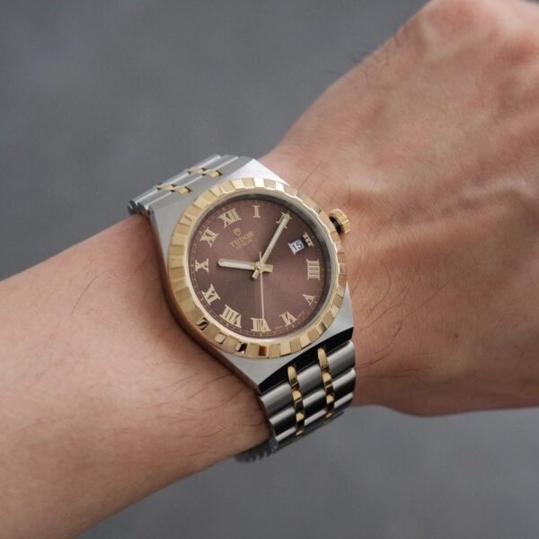 Tudor Royal Date 38mm Two Tone Chocolate Dial Ref. M28503