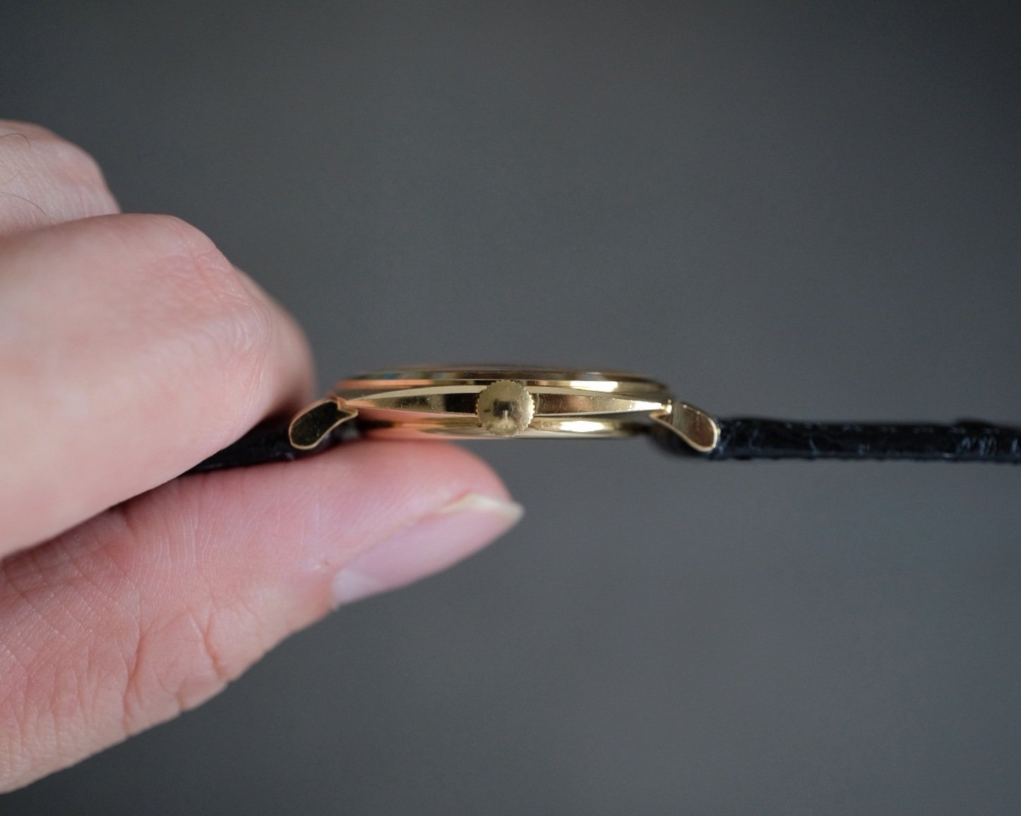 IWC 18K YG Cushion Case Roman Numeral Dial Ref. 1418 - Image 7