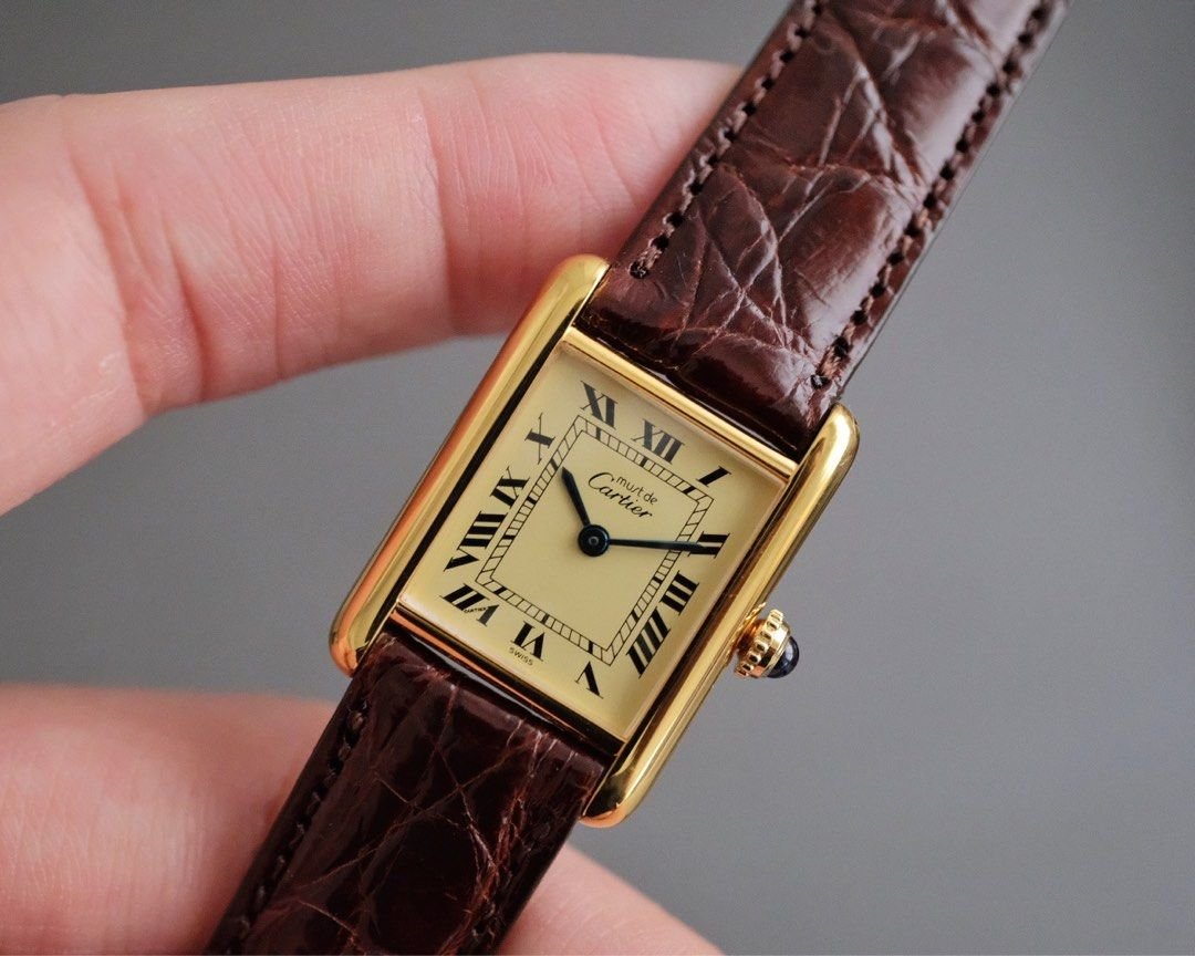 Must de Cartier Tank Vermeil SM Yellow Lemon Ref. 5057001 - Image 3