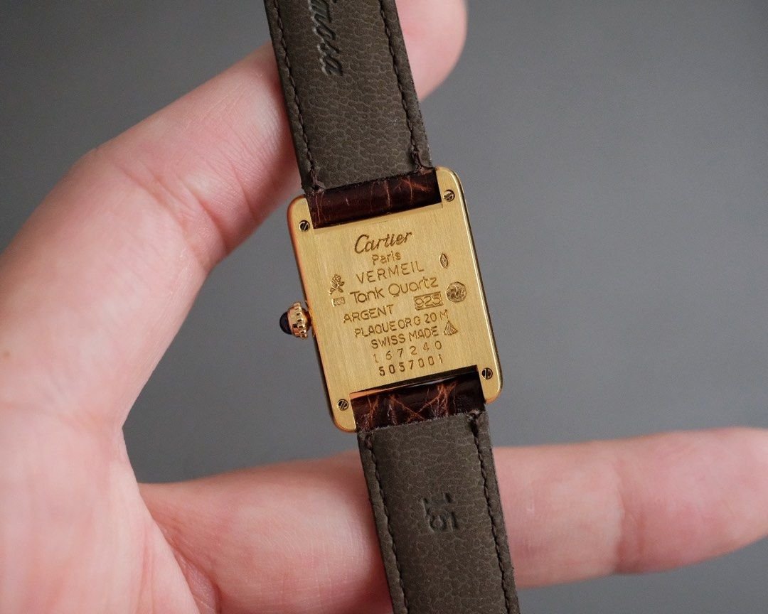 Must de Cartier Tank Vermeil SM Yellow Lemon Ref. 5057001 - Image 7