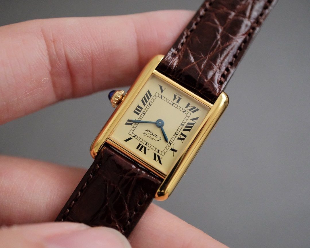 Must de Cartier Tank Vermeil SM Yellow Lemon Ref. 5057001 - Image 4