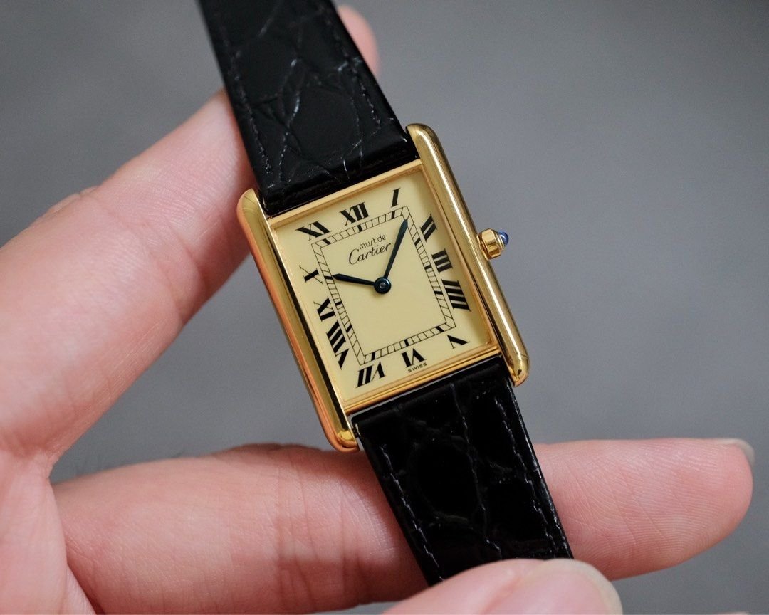 Must de Cartier Tank Vermeil LM Ref. 681006 - Image 2