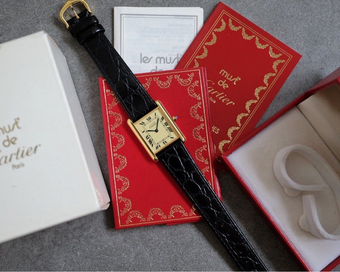 Must de Cartier Tank Vermeil LM Ref. 681006 - Image 9