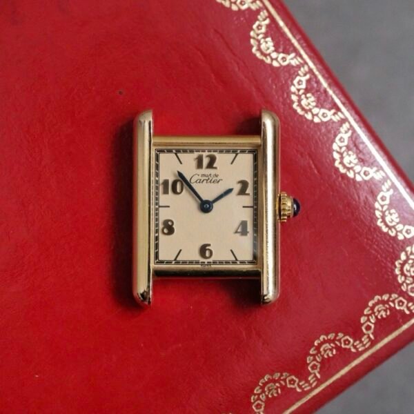 Must de Cartier Tank Vermeil SM Flying Arabic Ref. 1613