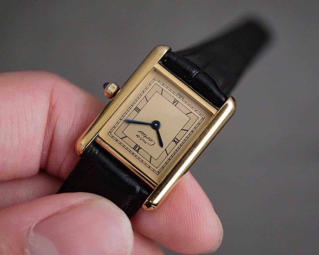 Must de Cartier Tank Vermeil SM Ref. 366001 - Image 4