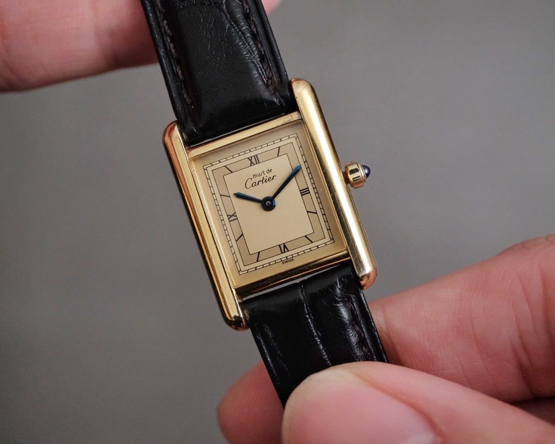 Must de Cartier Tank Vermeil SM Ref. 366001 - Image 2