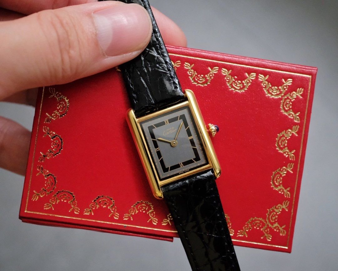 Must de Cartier Tank Vermeil LM Ref. 681006