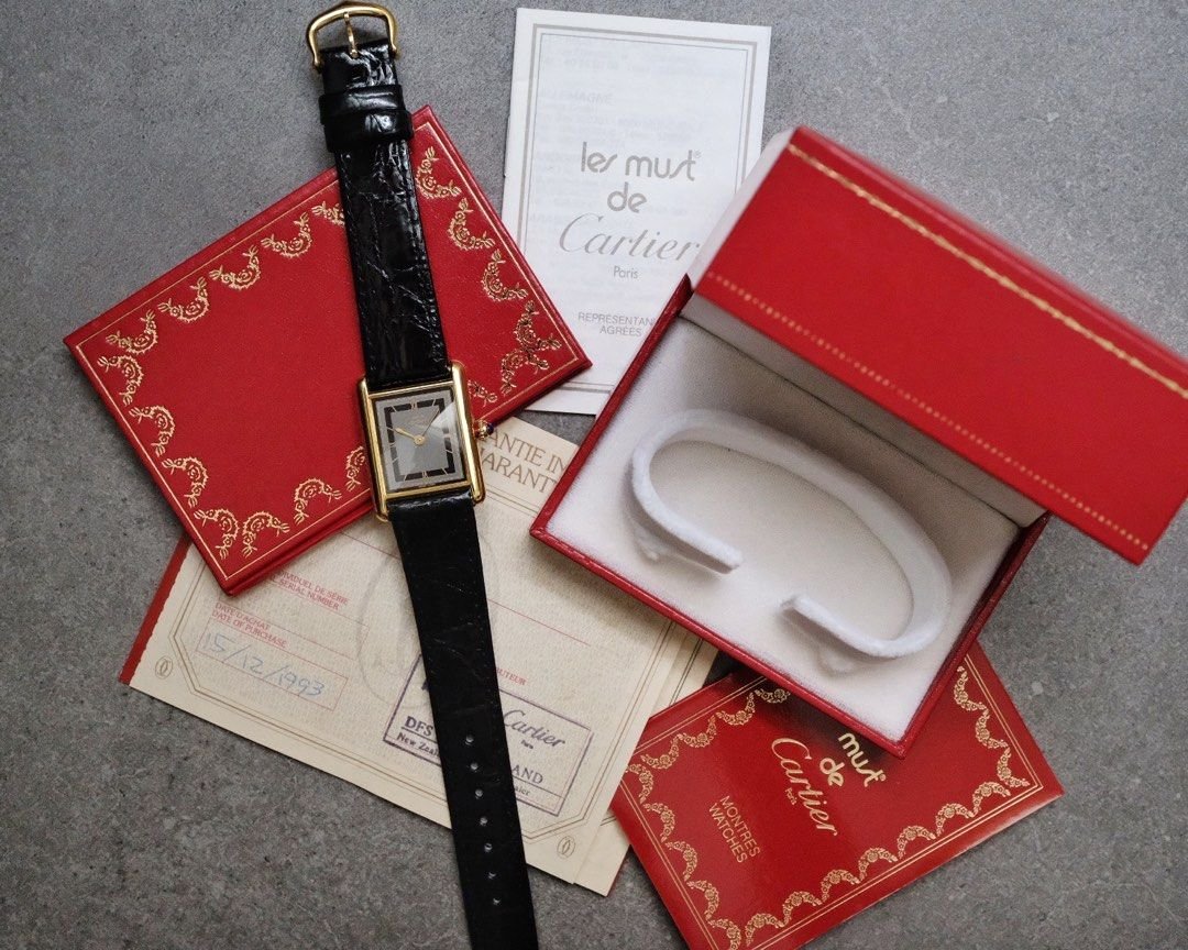 Must de Cartier Tank Vermeil LM Ref. 681006 - Image 9