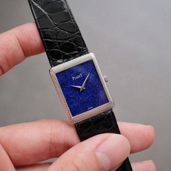 Piaget Protocole Rectangle 18K WG Lapis Dial Ref. 9152
