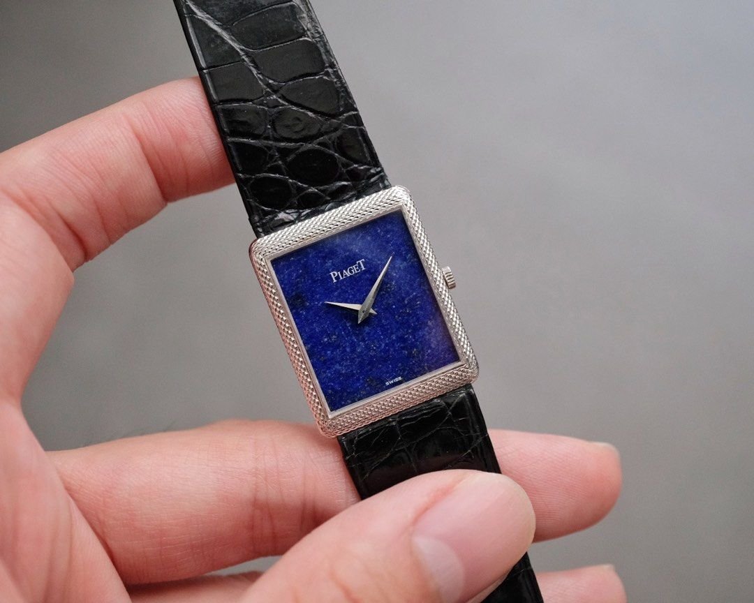 Piaget Protocole Rectangle 18K WG Lapis Dial Ref. 9152
