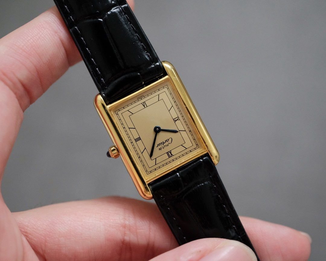 Must de Cartier Tank Vermeil LM Ref. 681006 - Image 4