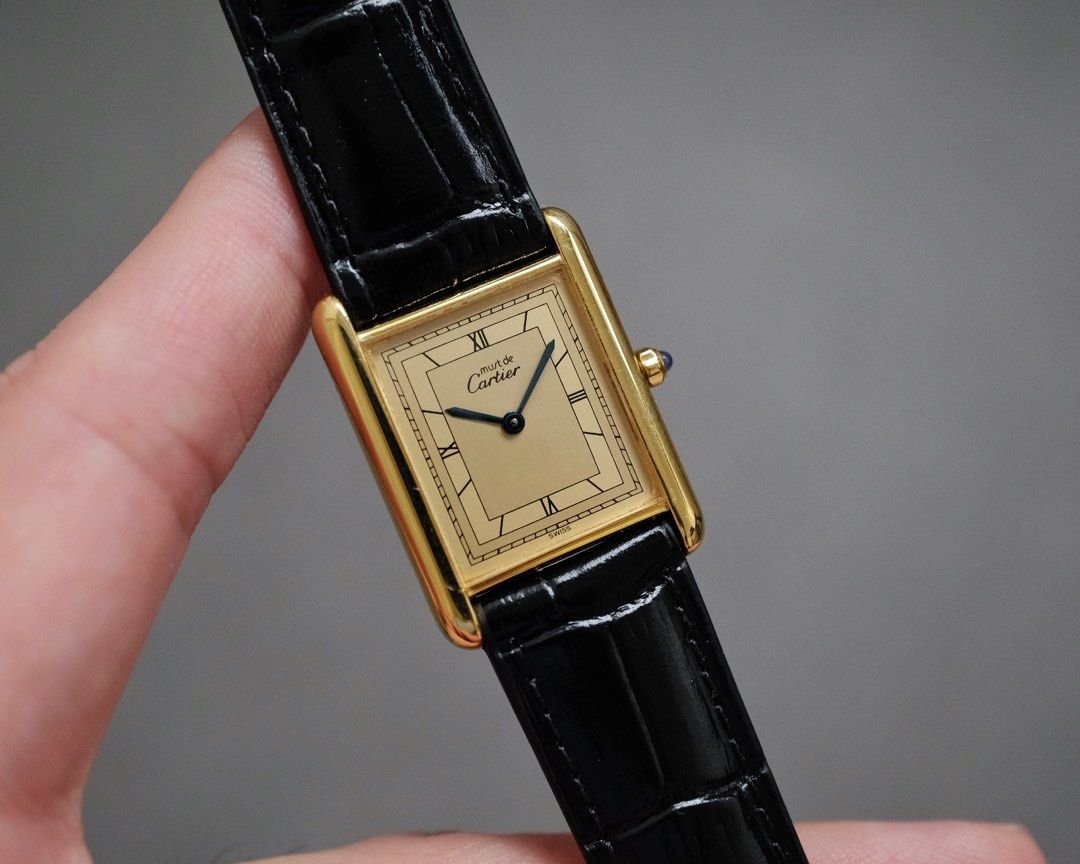 Must de Cartier Tank Vermeil LM Ref. 681006 - Image 2