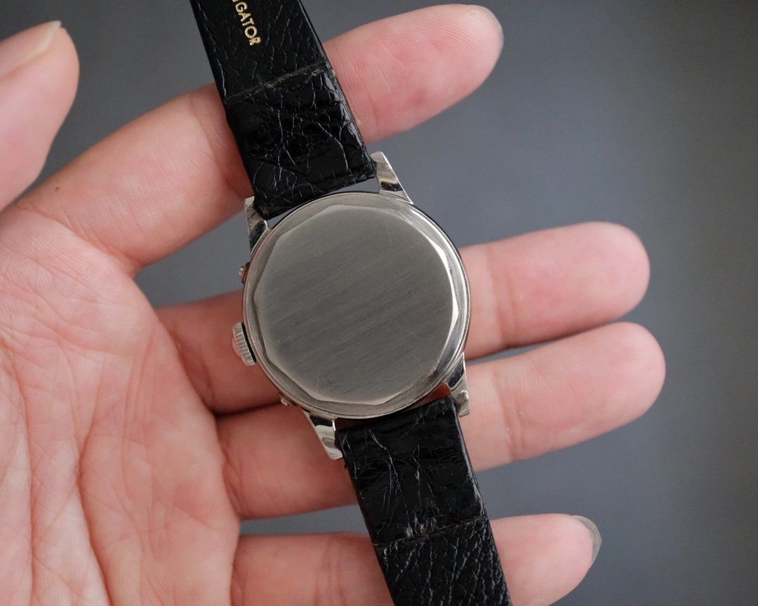 Vintage Movado Full Calendar Watch with Fancy Lug Ref. 14857 - Image 5