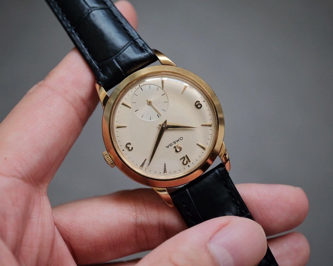 Vintage Omega Tresor 14K YG Calatrava Ref. 2684 - Image 4