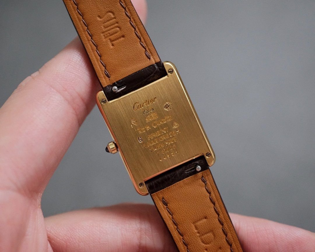 Must de Cartier Tank Vermeil LM Ref. 681006 - Image 8