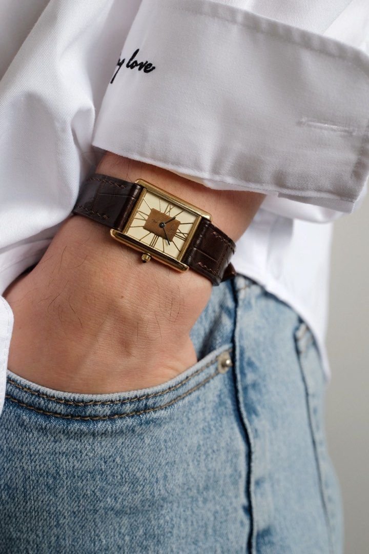 Must de Cartier Tank Vermeil LM Ref. 681006 - Image 11