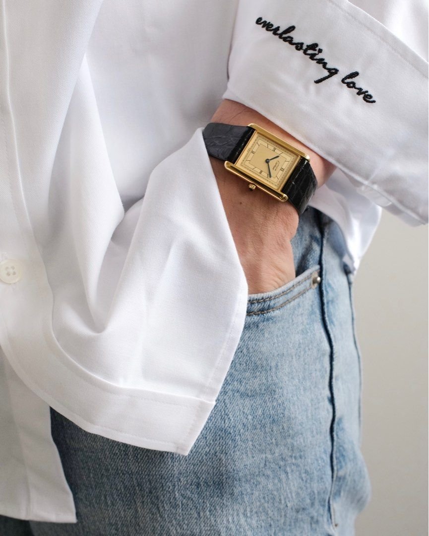 Must de Cartier Tank Vermeil LM Ref. 681006 - Image 10