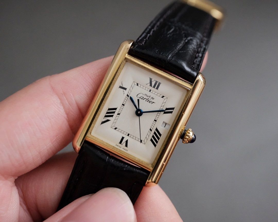 Must de Cartier Tank Vermeil GM Ref. 2413 - Image 3