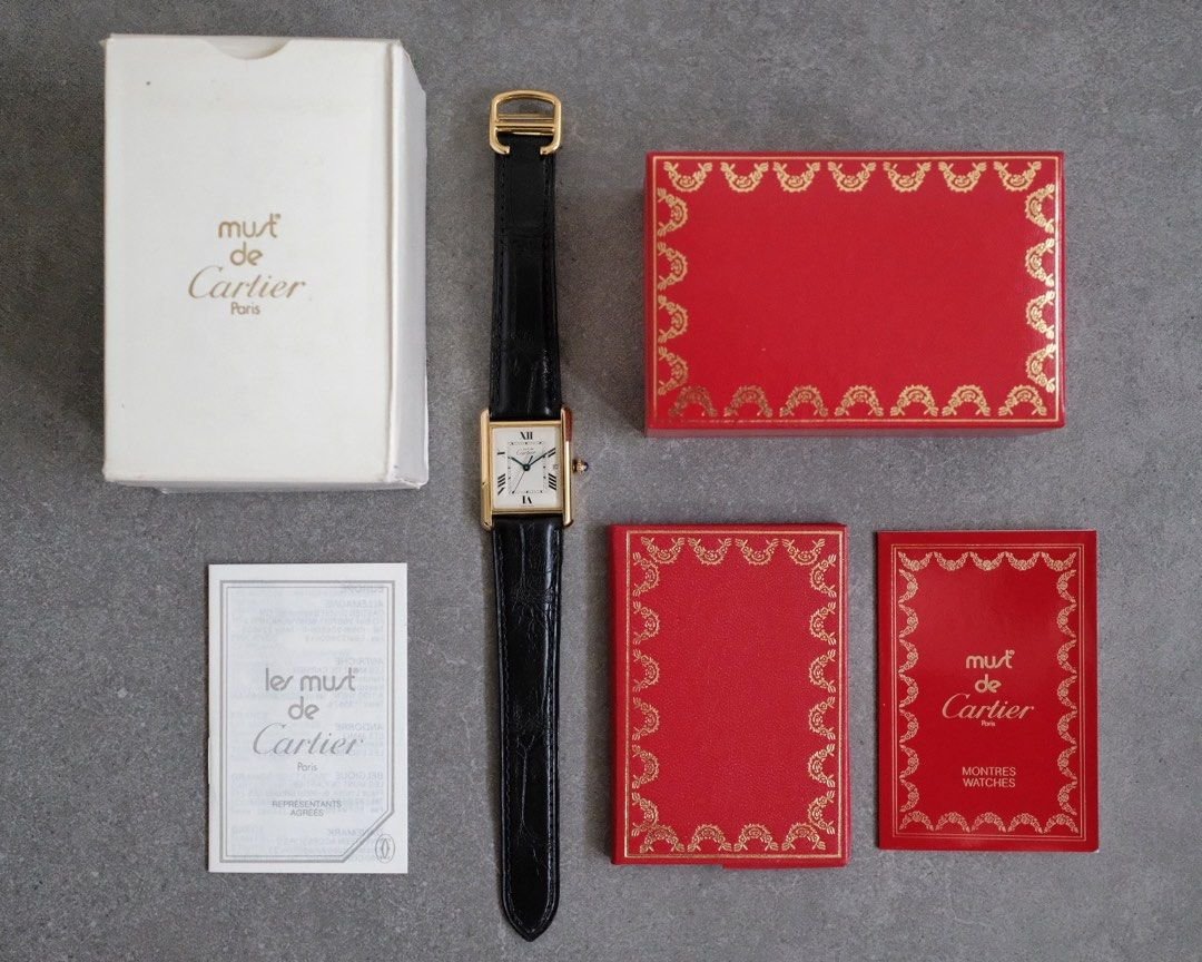 Must de Cartier Tank Vermeil GM Ref. 2413 - Image 9