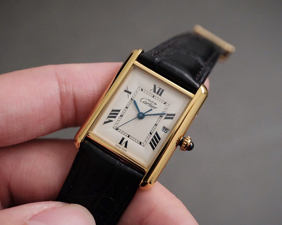 Must de Cartier Tank Vermeil GM Ref. 2413 - Image 3