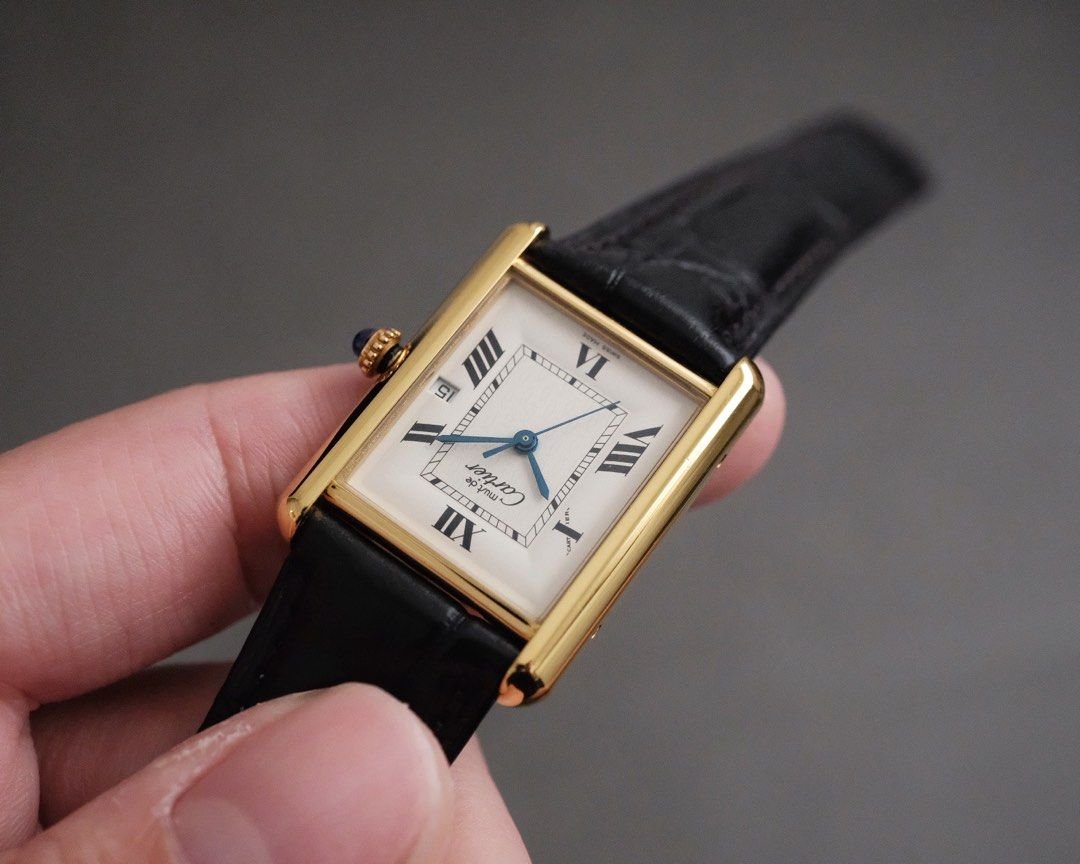 Must de Cartier Tank Vermeil GM Ref. 2413 - Image 4