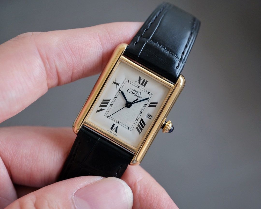 Must de Cartier Tank Vermeil GM Ref. 2413 - Image 3