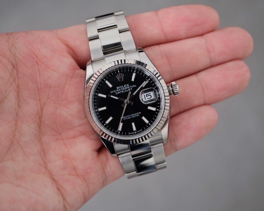 Rolex Datejust 36 White Gold Fluted Bezel Ref. 126234